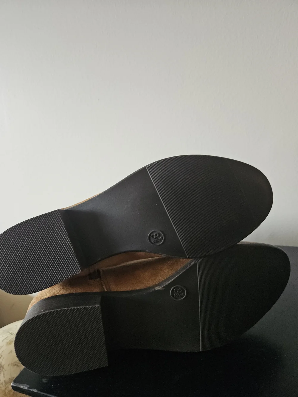 NEVER WORN Tan Suede Over-the-Knee Fringe Boots